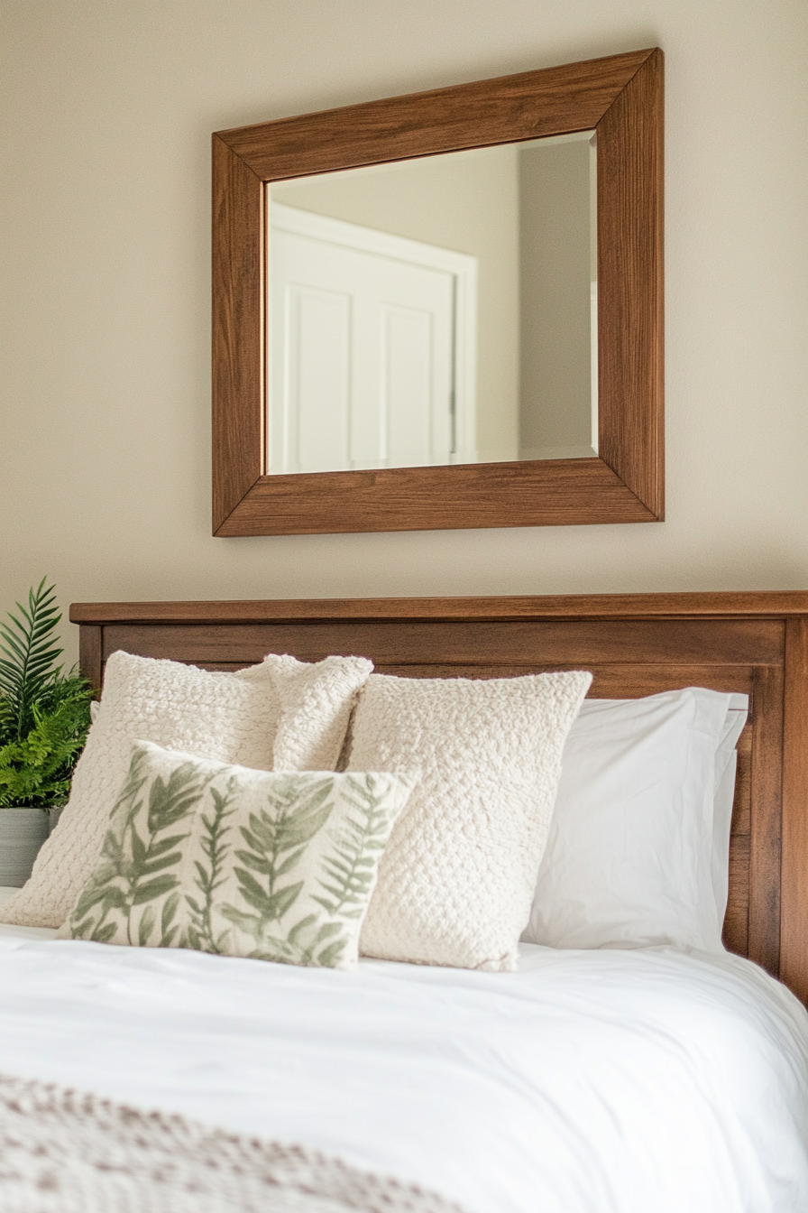 3. Warm Earth-Toned Sanctuary (Bedroom Ideas With Mirror) - Bedroom Ideas With Mirror