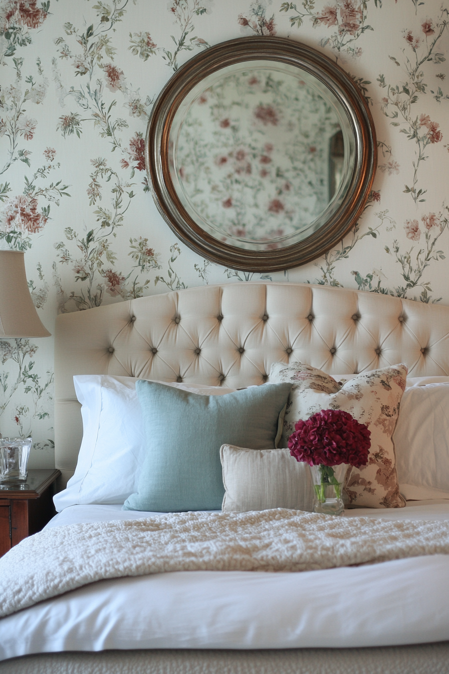 12. Vintage-Inspired Elegance (Bedroom Ideas With Mirror) - Bedroom Ideas With Mirror