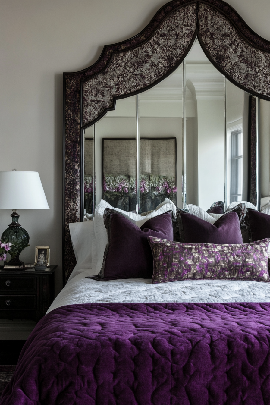15. Canopy Bed with Mirrored Headboard (Bedroom Ideas With Mirror) - Bedroom Ideas With Mirror