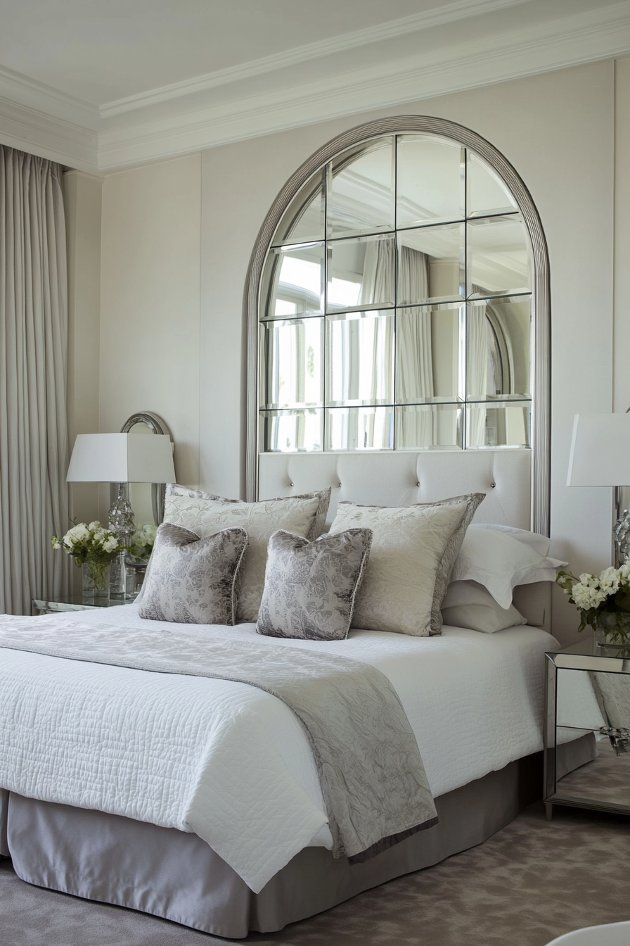 19. Arched Mirrors for a Soft Elegance (Bedroom Ideas With Mirror) - Bedroom Ideas With Mirror