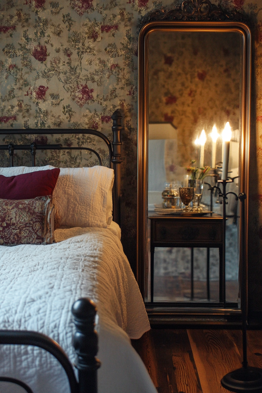 24. Bronze Mirrors for a Vintage Feel (Bedroom Ideas With Mirror) - Bedroom Ideas With Mirror