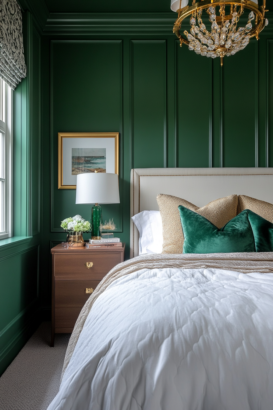 6. Art Deco Glam (Small Guest Bedroom Ideas) - Small Guest Bedroom Ideas