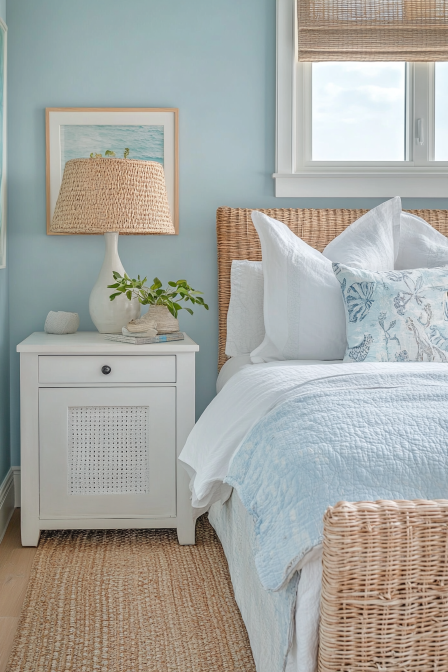 9. Coastal Breeze Escape (Small Guest Bedroom Ideas) - Small Guest Bedroom Ideas
