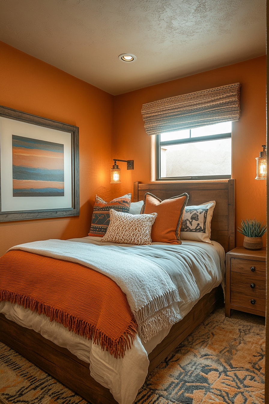 18. Earthy Desert Oasis (Small Guest Bedroom Ideas) - Small Guest Bedroom Ideas