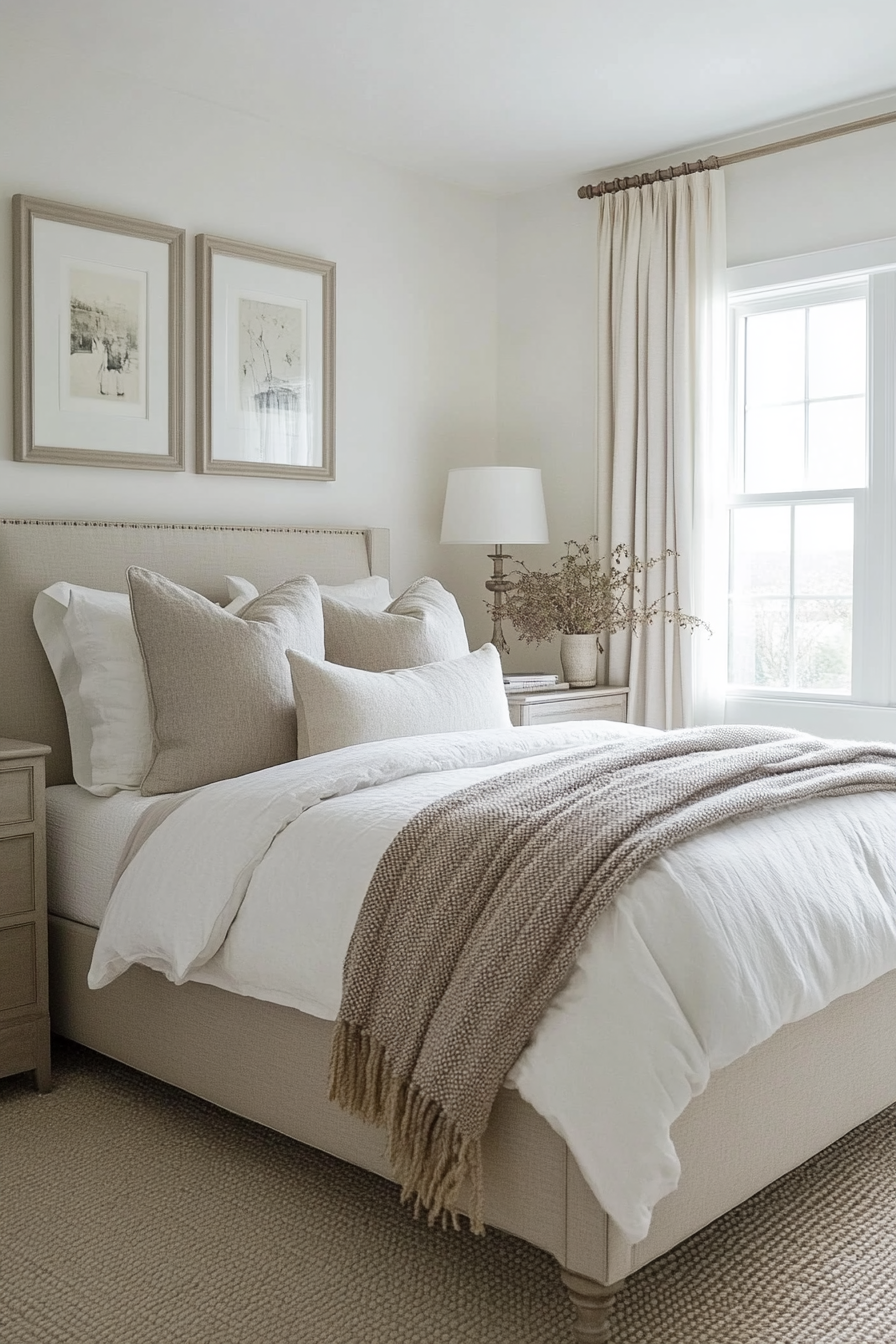 19. Contemporary Neutrals (Small Guest Bedroom Ideas) - Small Guest Bedroom Ideas