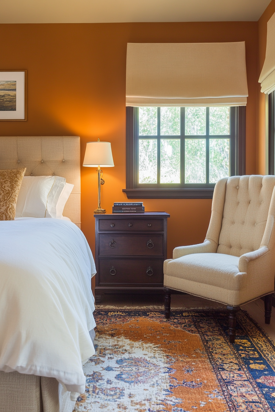 24. Warm Sunset Glow (Small Guest Bedroom Ideas) - Small Guest Bedroom Ideas