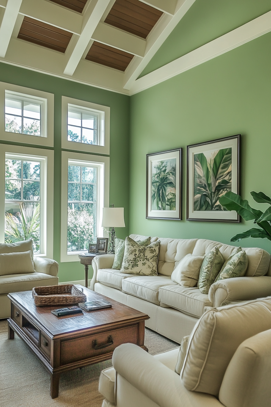 14. Jade Harmony (Green Living Room Ideas) - Green Living Room Ideas
