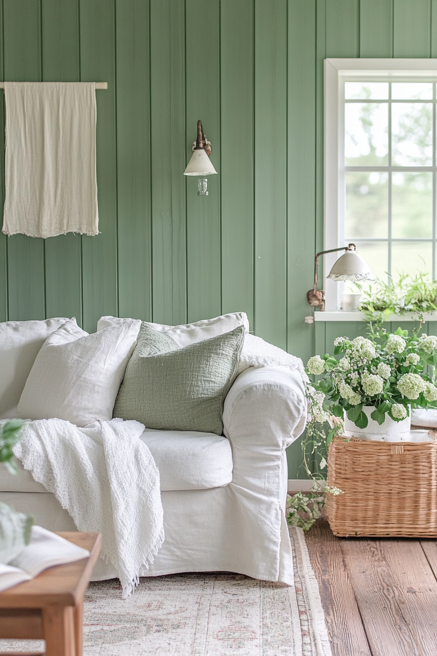 18. Fresh Fern Tranquility (Green Living Room Ideas) - Green Living Room Ideas
