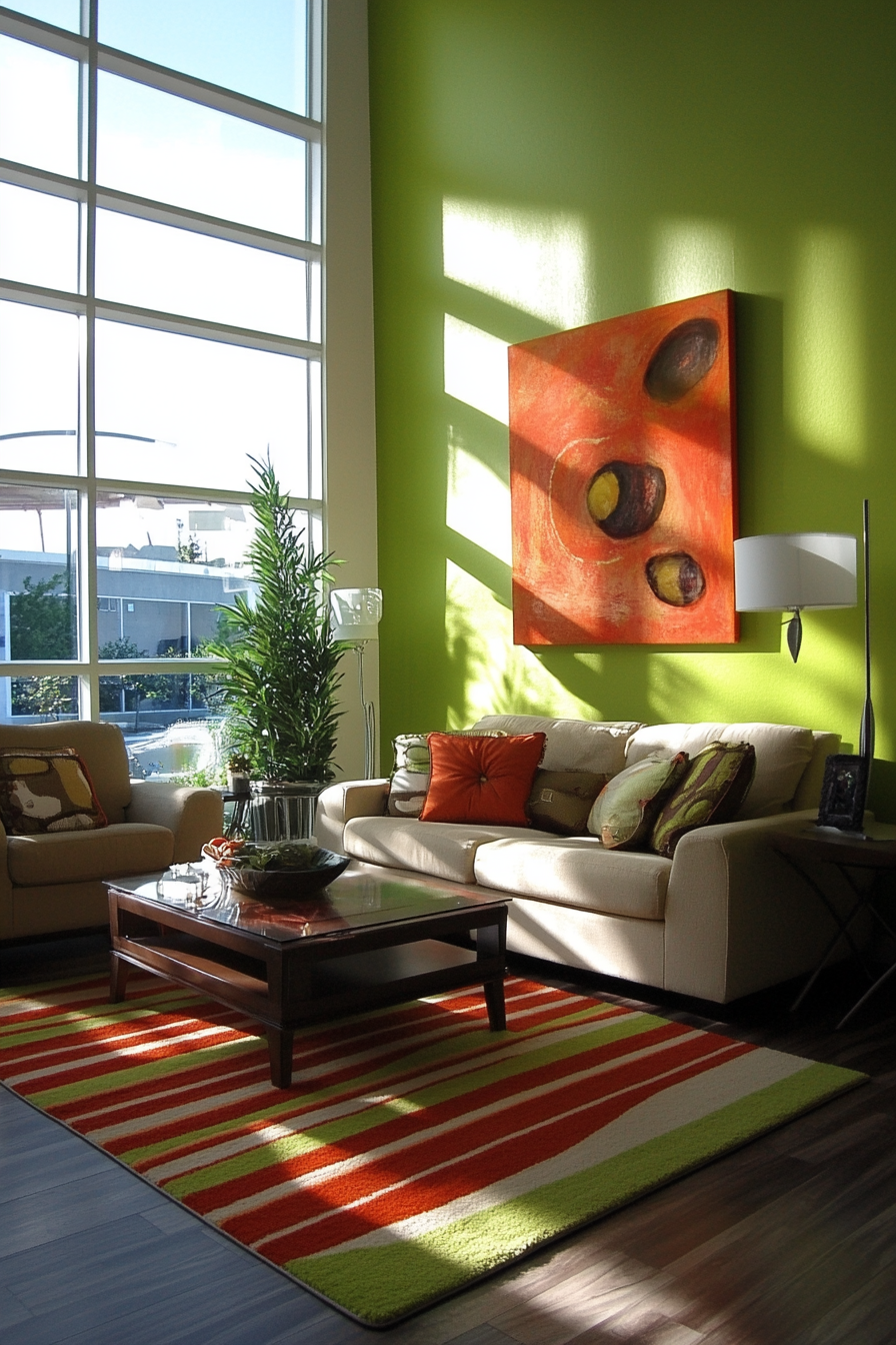 25. Lime Accent Energy (Green Living Room Ideas) - Green Living Room Ideas