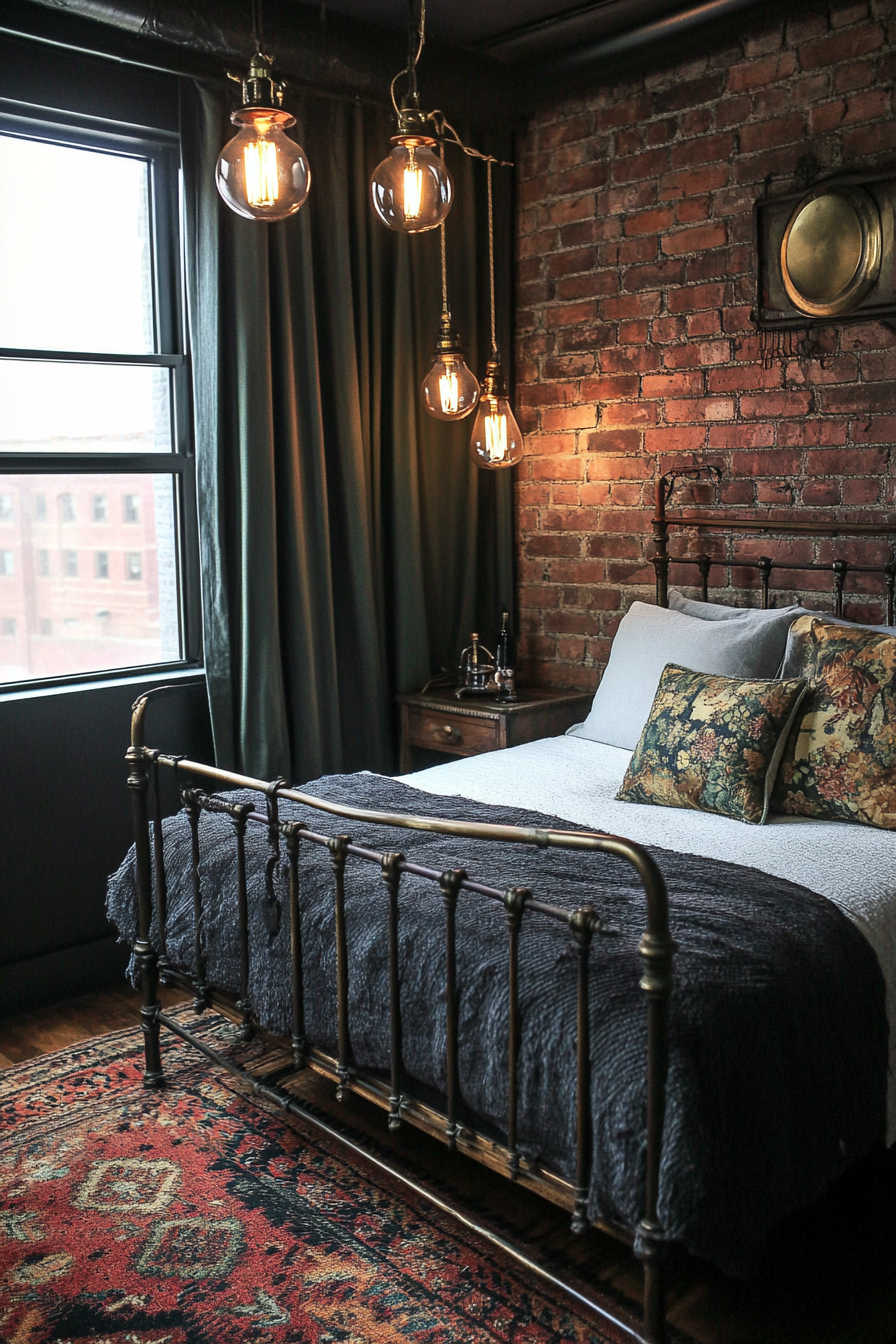 2. Industrial Vintage Fusion (Eclectic Bedroom Ideas) - Eclectic Bedroom Ideas