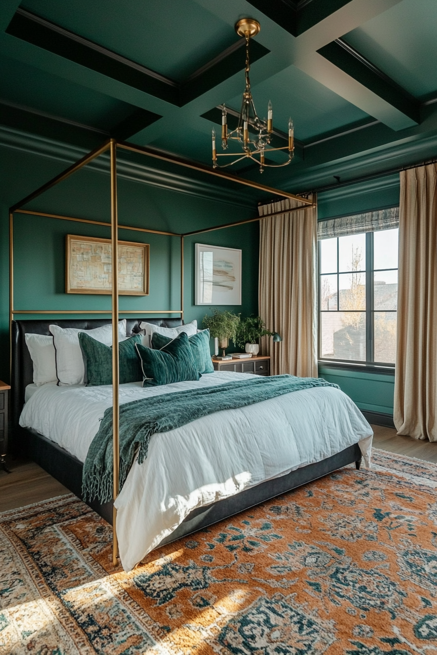 6. Art Deco Dreamscape (Eclectic Bedroom Ideas) - Eclectic Bedroom Ideas