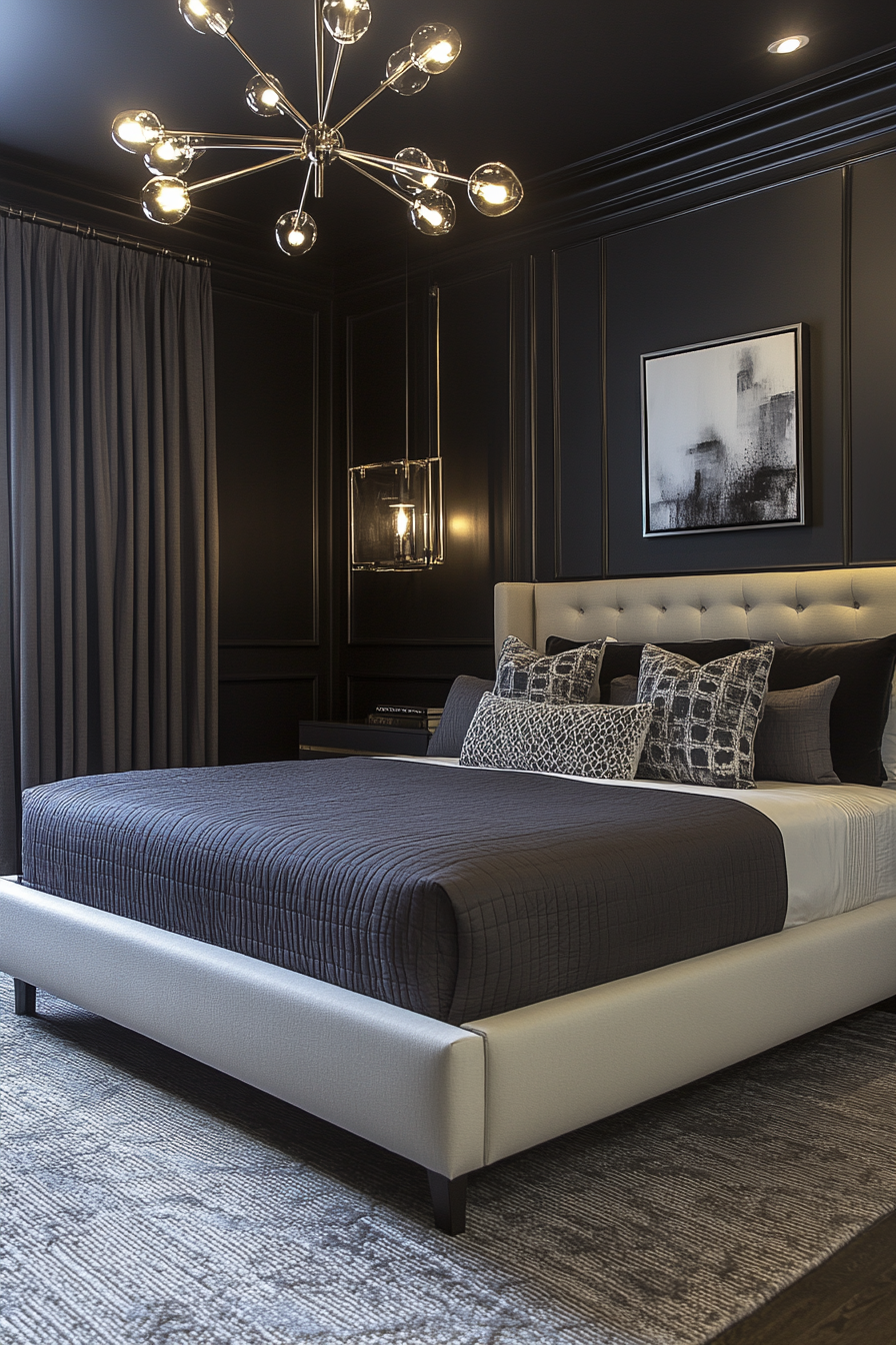 14. Timeless Contrast Appeal (Black, White And Grey Bedroom Ideas) - Black, White And Grey Bedroom Ideas