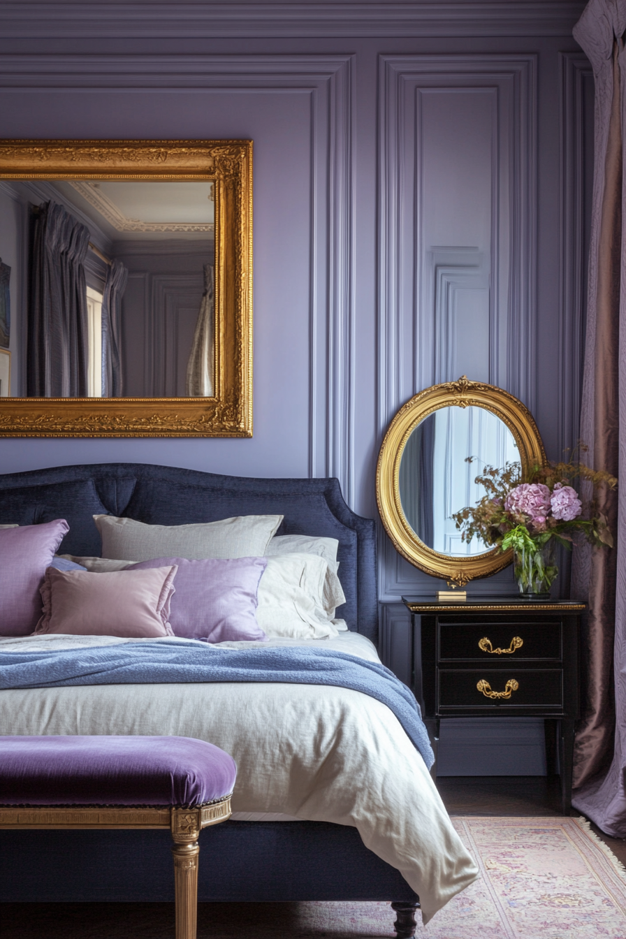 10. Parisian Chic Retreat (Aesthetic Bedroom Ideas) - Aesthetic Bedroom Ideas