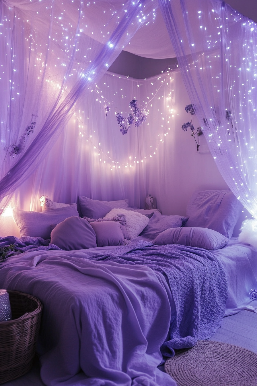 12. Ethereal Fairycore Wonderland (Aesthetic Bedroom Ideas) - Aesthetic Bedroom Ideas
