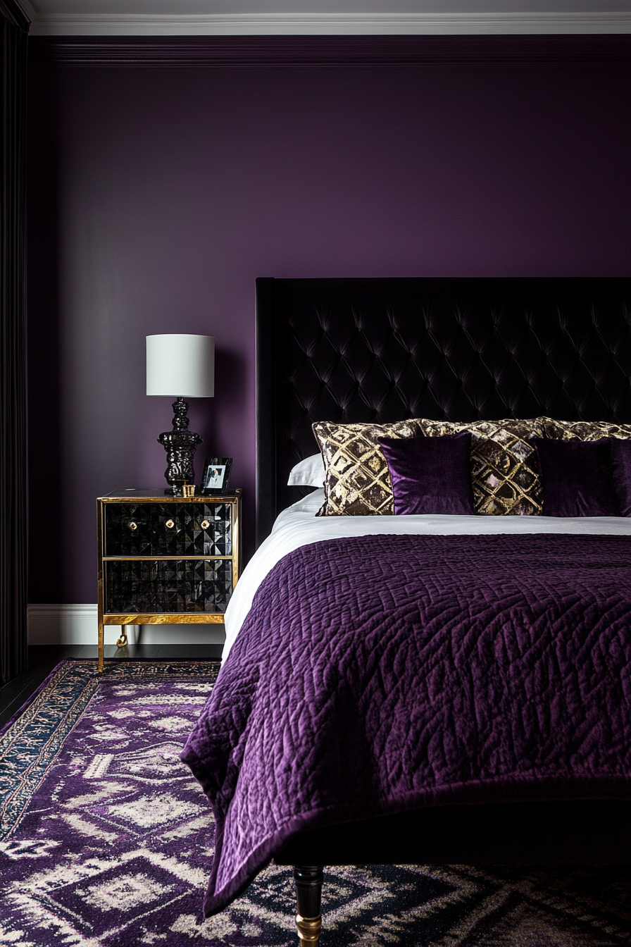 17. Art Deco Luxe (Aesthetic Bedroom Ideas) - Aesthetic Bedroom Ideas