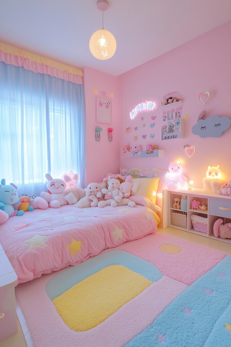 25. Kawaii Pastel Fantasy (Aesthetic Bedroom Ideas) - Aesthetic Bedroom Ideas