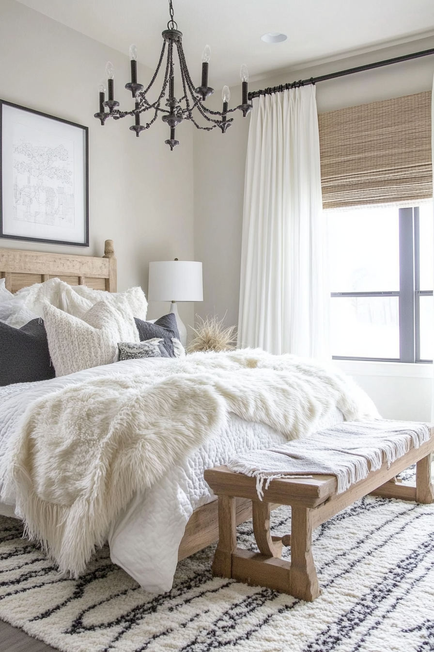 3. Scandinavian Serenity (Black And White Bedroom Ideas) - Black And White Bedroom Ideas